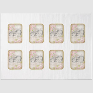Papel De Seda Série Vitoriano Shabby Chic Design 16
