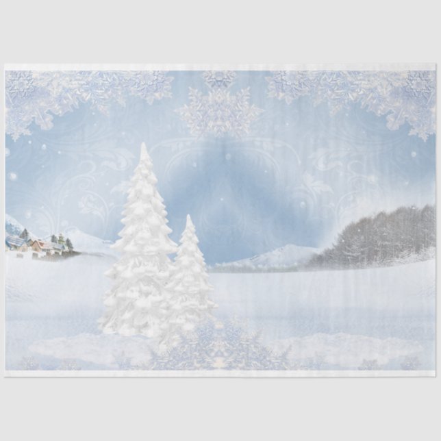 Papel De Seda Série Winter Wonderland Design 7 (Frente )