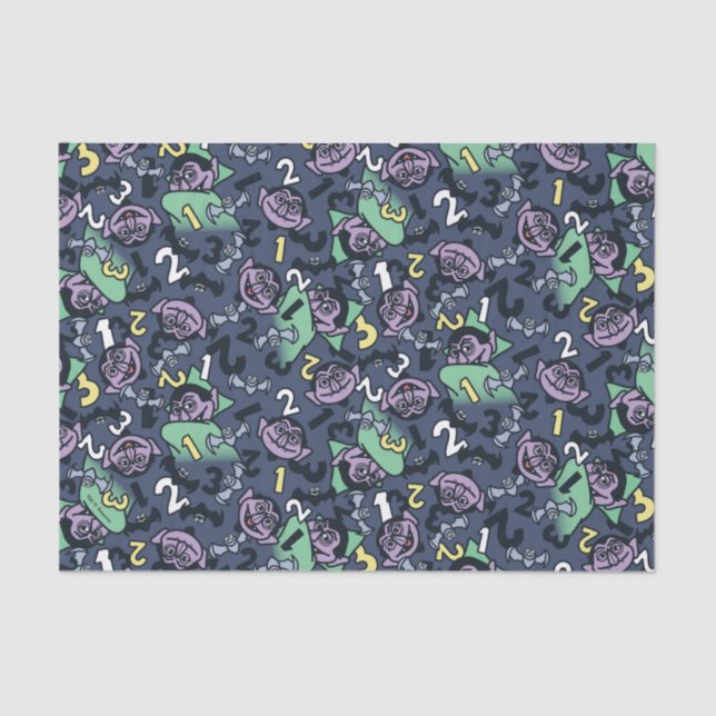 Papel De Seda Sésamo Sésamo | Conde von Count Doodle Pattern (Frente )