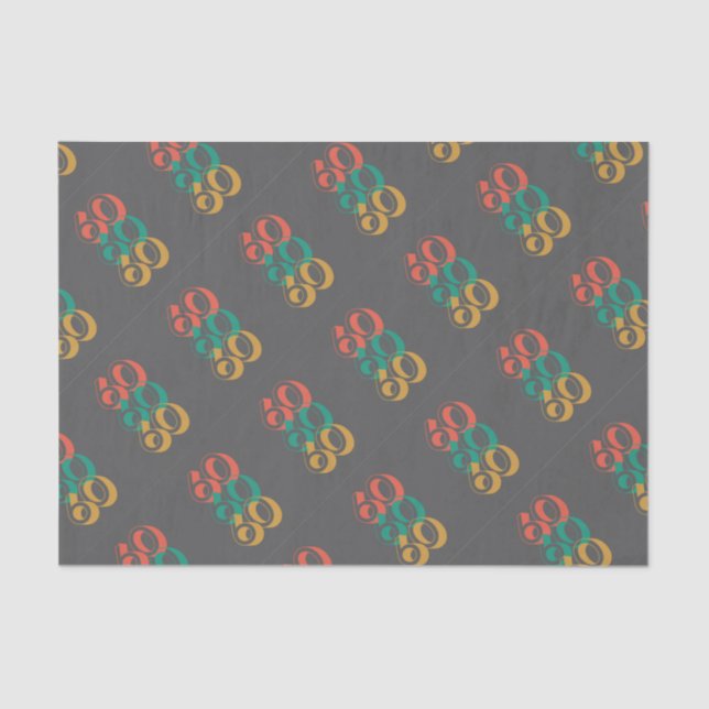 Papel De Seda Sessenta cinzas retrógradas (Frente )