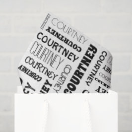 Papel De Seda Seu nome (Comprimento Médio) está por toda parte