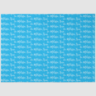 Papel De Seda Seu nome é Azul