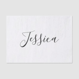 Papel De Seda Seu nome | Script Elegante