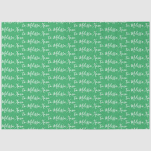 Papel De Seda Seu Nome Verde