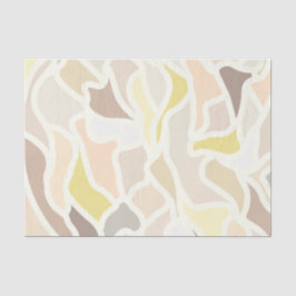 Papel De Seda Seu Padrão De Abstrato Geométrico De Ivory