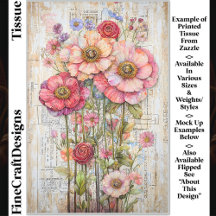 Shabby Chic Floral Ephemera Rosa Vermelho S7R Deco