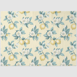Papel De Seda Shabby Chic Limão Série Floral Design #10