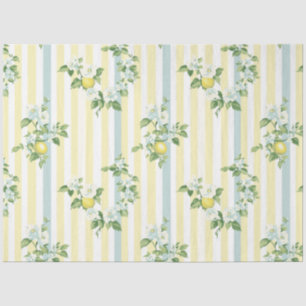 Papel De Seda Shabby Chic Limão Série Floral Design #11