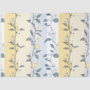 Papel De Seda Shabby Chic Limão Série Floral Design #9