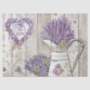 Papel De Seda Shabby Chic Série Lilás Design 28