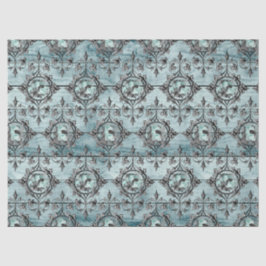 Papel De Seda Shabby Floral Aqua Series Design 4