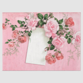 Papel De Seda Shabby Floral Pink Series Design 10
