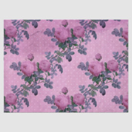 Papel De Seda Shabby Floral Purple Series Design 1