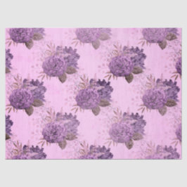 Papel De Seda Shabby Floral Purple Series Design 10