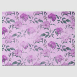 Papel De Seda Shabby Floral Purple Series Design 2