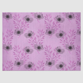 Papel De Seda Shabby Floral Purple Series Design 4