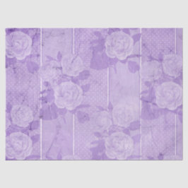 Papel De Seda Shabby Floral Purple Series Design 7