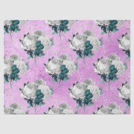 Papel De Seda Shabby Floral Purple Series Design 8