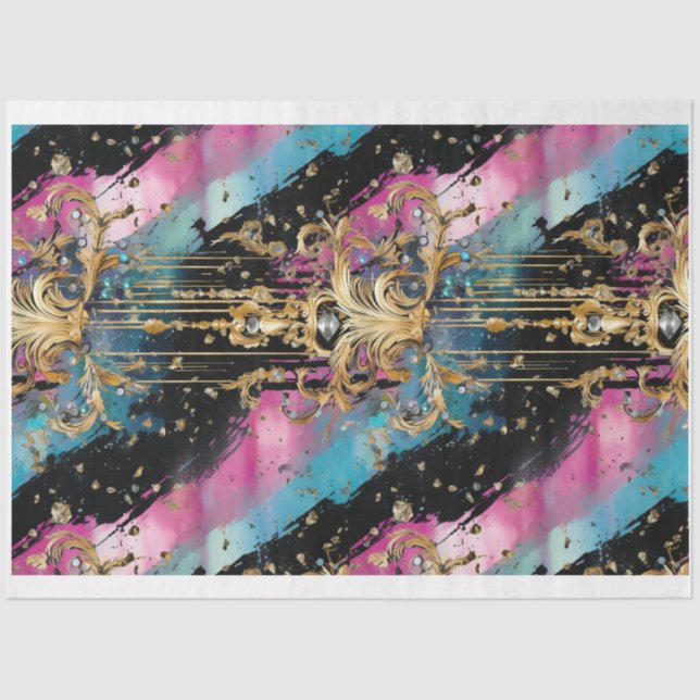 Papel De Seda Shabby Gothic Glam A Decoupage Paper (Frente )