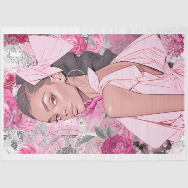 Papel De Seda Shabby Gothic Glam A Decoupage Paper (Frente )