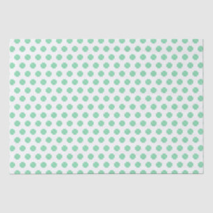 Papel De Seda Shamrock Lucky Green e White Clover