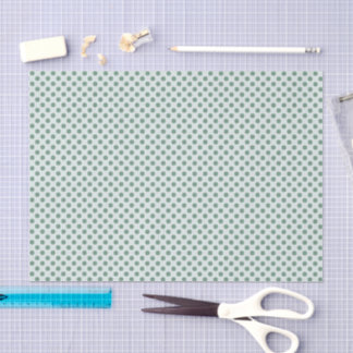 Papel De Seda Shamrock Micro Ponto (Verde Sobre Verde Claro)