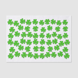 Papel De Seda Shamrocks Irlandês