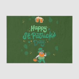 Papel De Seda "Shamrocks & Shenanigans: Uma Rua. Dia de Patrick