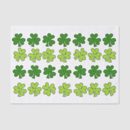 Papel De Seda Shamrocks Sombreados