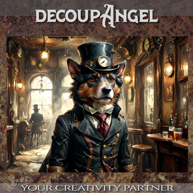 Papel De Seda Sheepdog Alemão - Decoupage - (Criador carregado)