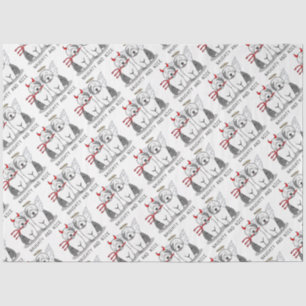 Papel De Seda Sheepdogs inglesas travessas e legais (Cinza 1)