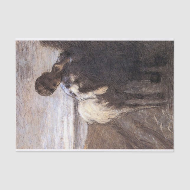 Papel De Seda Shepherd Boy With Lamb de Giovanni Segantini (Frente )