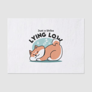 Papel De Seda Shiba Inu Relaxa Arte: Apenas uma Shiba Mentira Ba