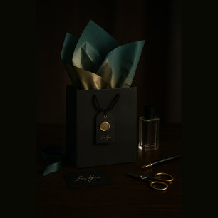 Papel De Seda Shimmer do Ombre de ouro