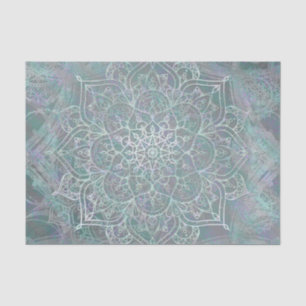 Papel De Seda Shimmer Iridescente Mandala Boho Chic