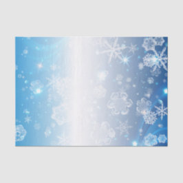 Papel De Seda ShinBlue Winter Wonderland Crystal Snowflakes