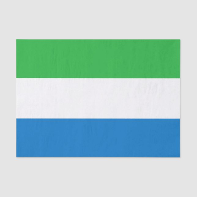 Papel De Seda Sierra Leone Flag (Frente )