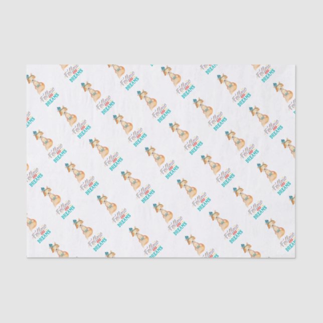 Papel De Seda Siga sua raposa dos sonhos (Frente )