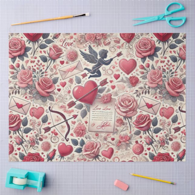 Papel De Seda Signed with a Rose (Arte )