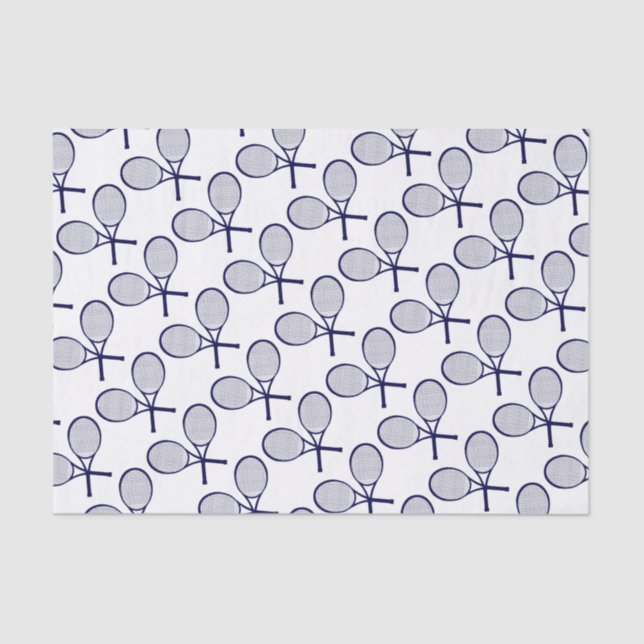 Papel De Seda Silhueta de Rackets Cruzados (Frente )