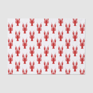 Papel De Seda Silhueta dos lagostins de Cajun