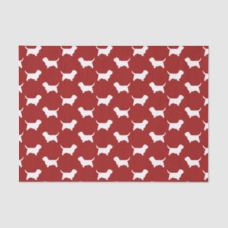 Papel De Seda Silhuetas de Petit Basset Griffon Vendeen PBGV Ver