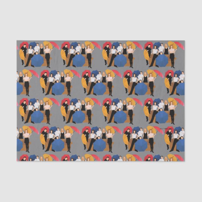 Papel De Seda Silhuette de caracteres AMIGOS™ (Frente )