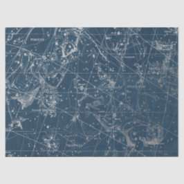 Papel De Seda Silver Galaxy Star Map Series Design 1