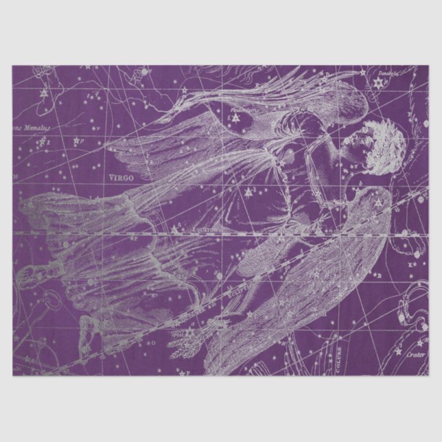 Papel De Seda Silver Galaxy Star Map Series Design 11 (Frente )