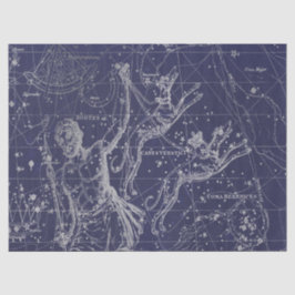 Papel De Seda Silver Galaxy Star Map Series Design 8