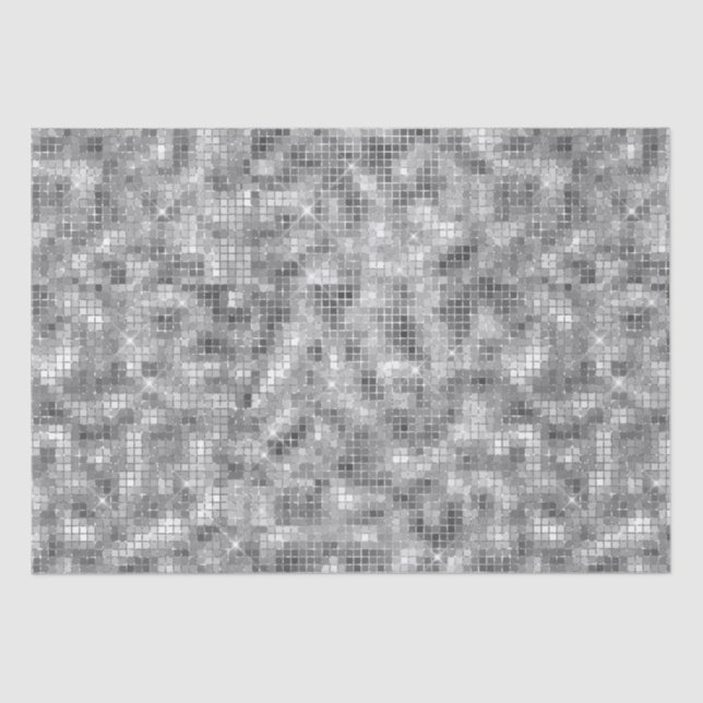 Papel De Seda Silver Sparkle (Frente )