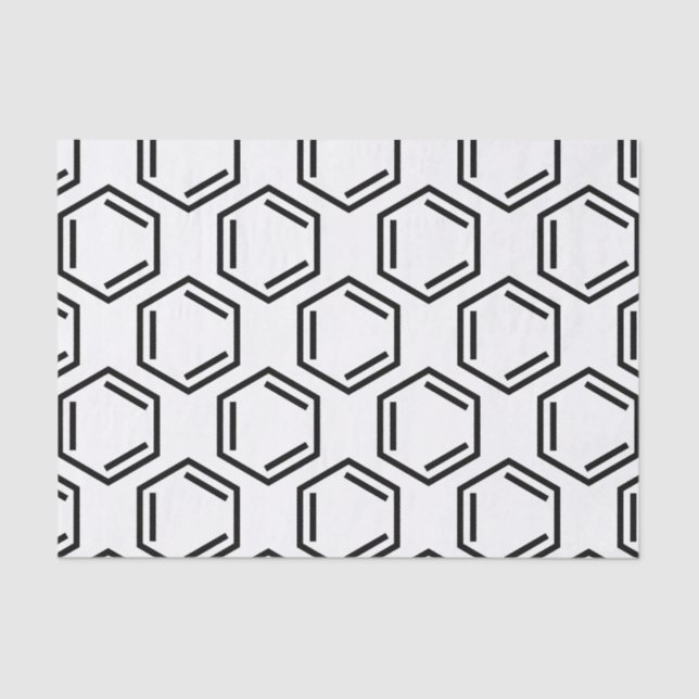 PAPEL DE SEDA SÍMBOLO BENZENO RING (Frente )