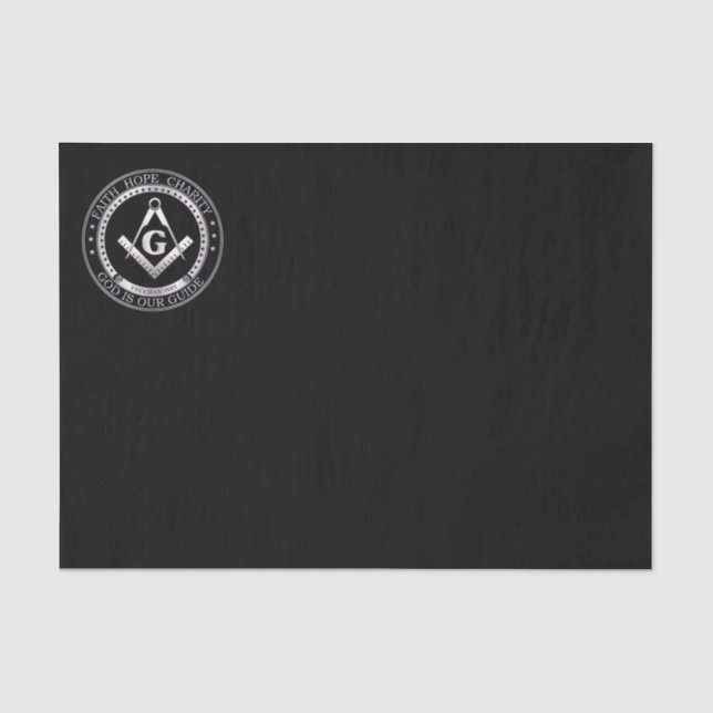 Papel De Seda Símbolo de maçonaria (Frente )