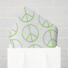 Papel De Seda Símbolo de Paz Mundial Verde Símbolo de Amor Groov